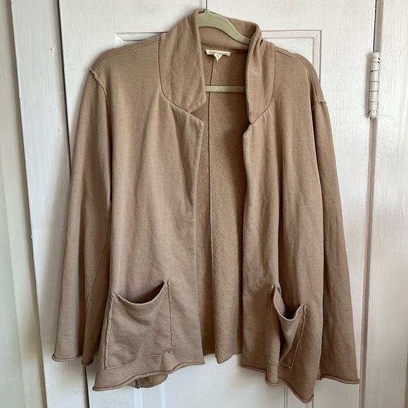 Eileen Fisher Tan cardigan Blazer Organic Cotton - Picture 3 of 10
